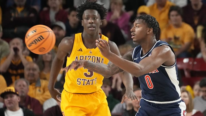 The Arizona Wildcats are in first place in the Big 12. Arizona State is second-to-last. The Arizona Wildcats are in first place in the Big 12. Arizona State is second-to-last.