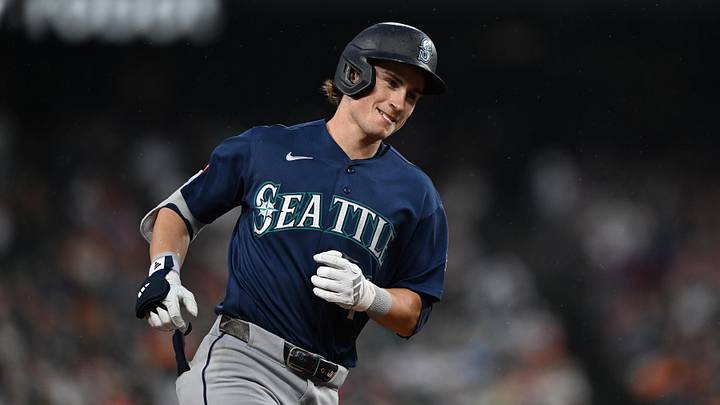 Jun 5, 2026; Detroit, Michigan, USA; Seattle Mariners third baseman Colt Emerson (4) rounds the bases after hitting a home run against the Detroit Tigers in the seventh inning at Comerica Park. Mandatory Credit: Lon Horwedel-Imagn Images Jun 5, 2026; Detroit, Michigan, USA; Seattle Mariners third baseman Colt Emerson (4) rounds the bases after hitting a home run against the Detroit Tigers in the seventh inning at Comerica Park. Mandatory Credit: Lon Horwedel-Imagn Images