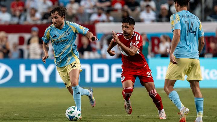 Philadelphia Union Midfielder Indiana Vassilev (19) and Philadelphia Union Midfielder Indiana Vassilev (19) and