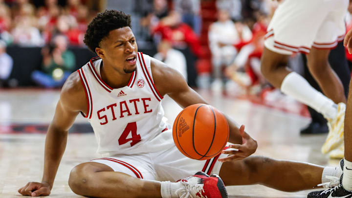 NC State basketball guard LJ Thomas NC State basketball guard LJ Thomas