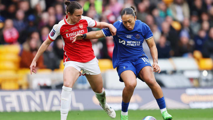 Das Derby zwischen Arsenal und Chelsea in der Women's Super League gehört zu den meist erwarteten Spielen der Saison Das Derby zwischen Arsenal und Chelsea in der Women's Super League gehört zu den meist erwarteten Spielen der Saison