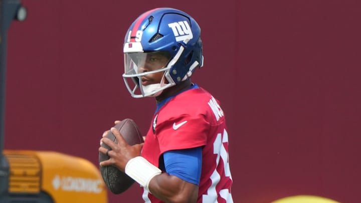 East Rutherford, NJ -- June 5, 2025 -- Quarterback, Jameis Winston as the New York Giants players participate in their 2025 OTAÕs at the Quest Diagnostic Giants Training Center in East Rutherford.