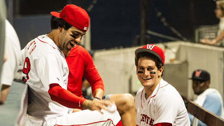Marcelo Mayer and Roman Anthony wait for Friday fireworks at Polar Park after a WooSox game on May 2, 2025. Marcelo Mayer and Roman Anthony wait for Friday fireworks at Polar Park after a WooSox game on May 2, 2025.