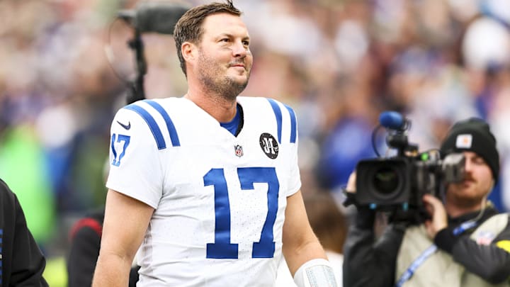 Dec 14, 2025; Seattle, Washington, USA; Indianapolis Colts quarterback Philip Rivers (17) walks to the locker room following the second quarter against the Seattle Seahawks at Lumen Field. Mandatory Credit: Kevin Ng-Imagn Images Dec 14, 2025; Seattle, Washington, USA; Indianapolis Colts quarterback Philip Rivers (17) walks to the locker room following the second quarter against the Seattle Seahawks at Lumen Field. Mandatory Credit: Kevin Ng-Imagn Images