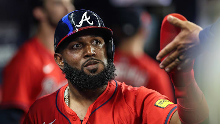 Atlanta Braves designated hitter Marcell Ozuna Atlanta Braves designated hitter Marcell Ozuna