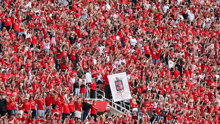 Sep 19, 2026; Salt Lake City, Utah, USA; The Utah Utes student section cheer during a third down attempt by the against the Utah State Aggies during the first half at Rice-Eccles Stadium. Mandatory Credit: Rob Gray-Imagn Images Sep 19, 2026; Salt Lake City, Utah, USA; The Utah Utes student section cheer during a third down attempt by the against the Utah State Aggies during the first half at Rice-Eccles Stadium. Mandatory Credit: Rob Gray-Imagn Images