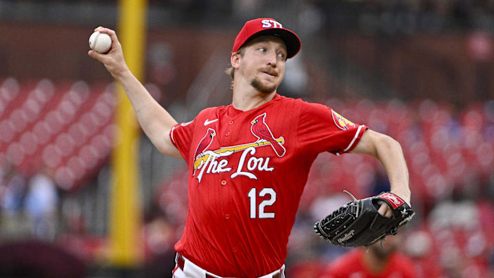 St. Louis Cardinals starting pitcher Erick Fedde. St. Louis Cardinals starting pitcher Erick Fedde.