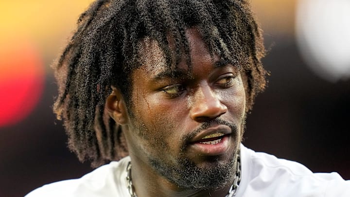 Cincinnati Bengals defensive end Shemar Stewart (97) warms up before the first quarter of the NFL Preseason Week 2 game between the Washington Commanders and the Cincinnati Bengals at Northwest Stadium in Landover, Md., on Monday, Aug. 18, 2025. Cincinnati Bengals defensive end Shemar Stewart (97) warms up before the first quarter of the NFL Preseason Week 2 game between the Washington Commanders and the Cincinnati Bengals at Northwest Stadium in Landover, Md., on Monday, Aug. 18, 2025.