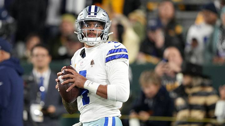 The Dallas Cowboys and quarterback Dak Prescott are favored on the road on Monday night. The Dallas Cowboys and quarterback Dak Prescott are favored on the road on Monday night.