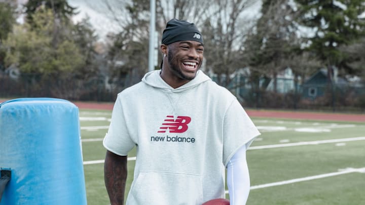 Jalen Milroe has signed a footwear and apparel deal with New Balance. Jalen Milroe has signed a footwear and apparel deal with New Balance.
