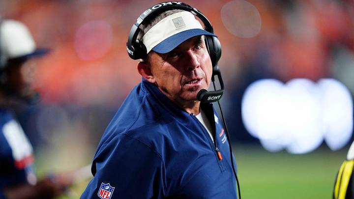 Aug 21, 2026; Denver, Colorado, USA; Denver Broncos head coach Sean Payton during the second quarter against the Green Bay Packers of a preseason game at Empower Field at Mile High. Aug 21, 2026; Denver, Colorado, USA; Denver Broncos head coach Sean Payton during the second quarter against the Green Bay Packers of a preseason game at Empower Field at Mile High.