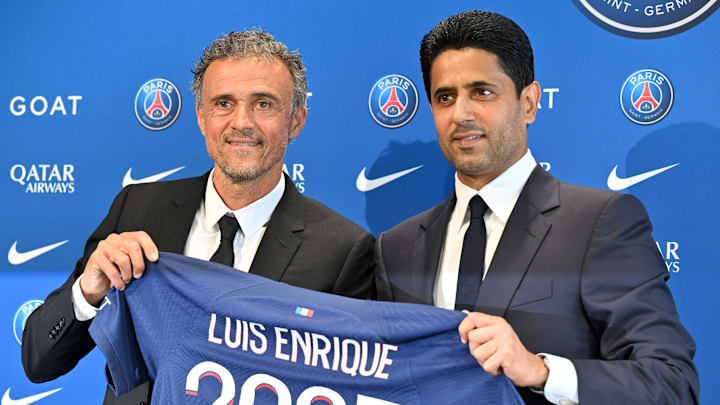 Luis Enrique et Nasser al-Khelaïfi - PSG