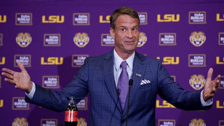 Lane Kiffin speaks at his introductory press conference in 2025 Lane Kiffin speaks at his introductory press conference in 2025