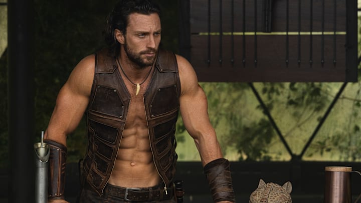 Aaron Taylor Johnson in Columbia Pictures and Marvel KRAVEN THE HUNTER