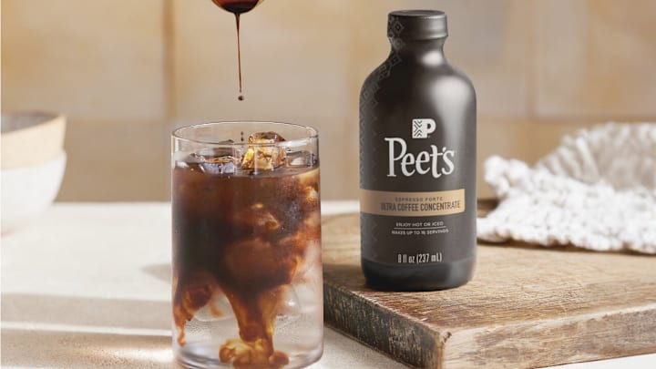 Peet's announces Ultra Coffee, the brand’s first ever concentrated coffee using their signature blend, Espresso Forte. Image courtesy PEET'S COFFEE INC