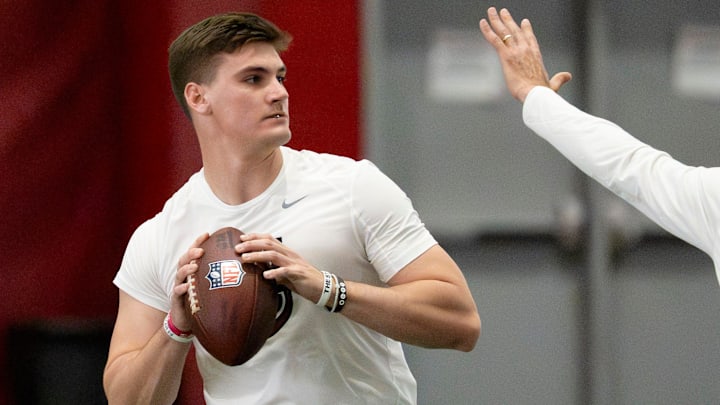 The speculation surrounding quarterback Ty Simpson's eventual NFL home continues to rage on as a recent ESPN mock puts him in Round 2.