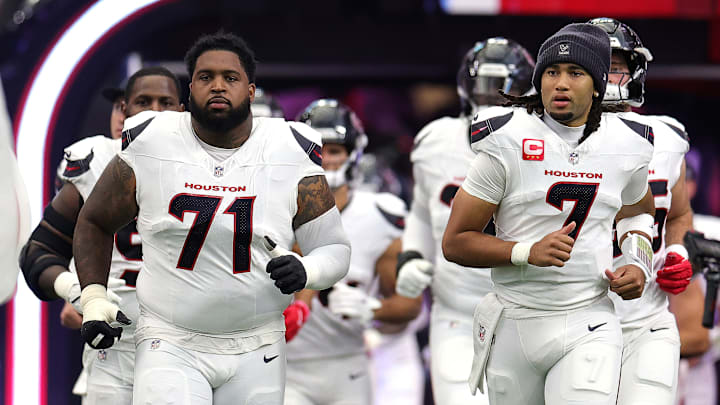 Slowly but surely, the Houston Texans offensive line is coming along, and CJ Stroud believes part of that progression is because of the chemistry that he and the group have developed  Slowly but surely, the Houston Texans offensive line is coming along, and CJ Stroud believes part of that progression is because of the chemistry that he and the group have developed