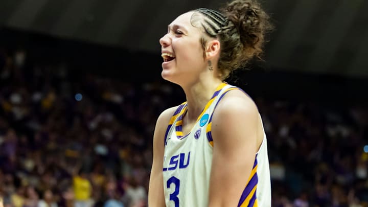 Bella Hines 3, LSU Tigers Women’s Basketball take on Texas Tech in the 2026 NCAA Div I Women’s Basketball Championship at the Pete Maravich Assembly Center in Baton Rouge, LA. 
 Sunday, March 22, 2026.