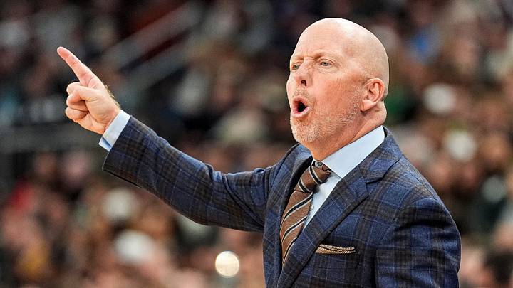 UCLA head coach Mick Cronin reacts to a play against Michigan State during the first half of Big Ten tournament quarterfinal at United Center in Chicago on Friday, March 13, 2026. UCLA head coach Mick Cronin reacts to a play against Michigan State during the first half of Big Ten tournament quarterfinal at United Center in Chicago on Friday, March 13, 2026.