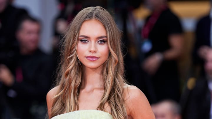 Laila Hasanovic with her full look at the Venice Film Festival