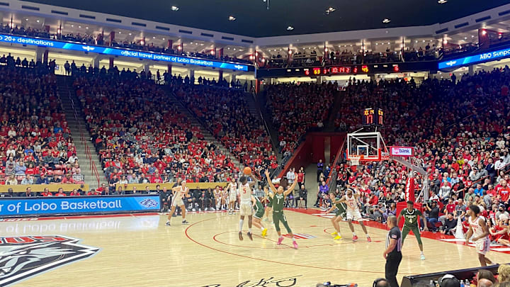The Colorado State men's basketball team plays New Mexico at The Pit. The Colorado State men's basketball team plays New Mexico at The Pit.