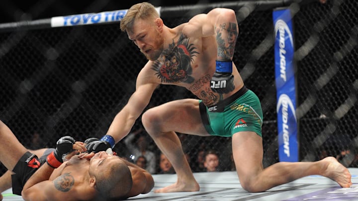 Conor McGregor vs. Jose Aldo during UFC 194