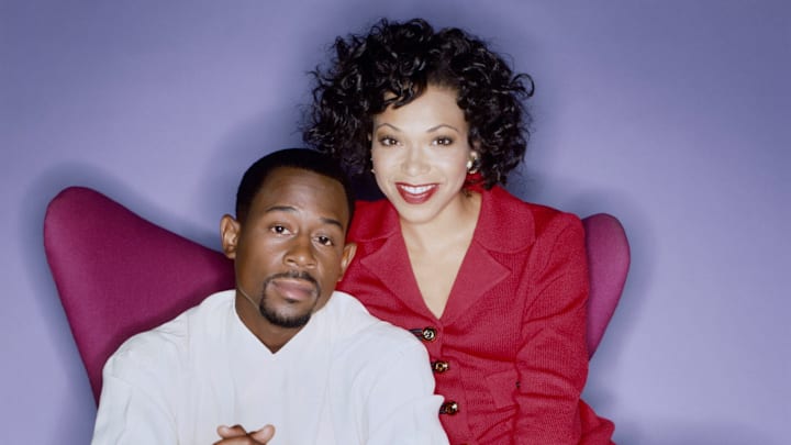 Martin Lawrence and Tisha Campbell in Portrait Session 1996