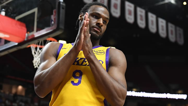 Bronny James disputó seis partidos con el filial de los Lakers en la Liga de Verano 