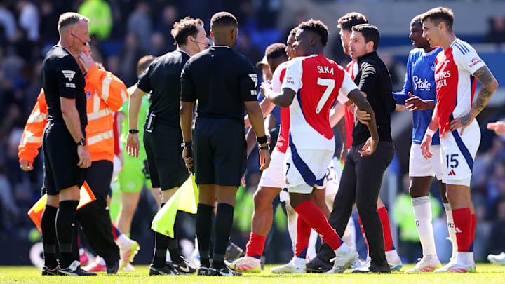 Mikel Arteta's frustration was clear to see