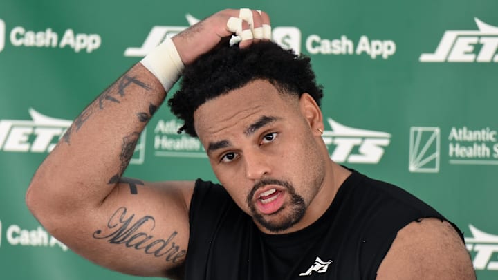 Former New York Jets guard Alijah Vera-Tucker