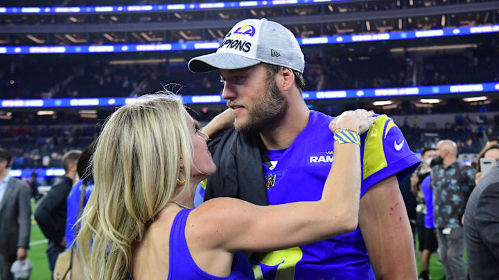 Rams quarterback Matthew Stafford was seen enjoying his offseason while the organization was selecting his potential successor in Ty Simpson at the 2026 NFL draft.