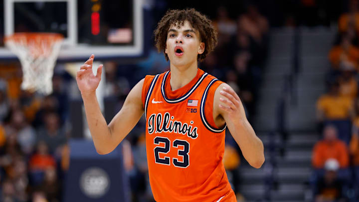 Illinois basketball player Keaton Wagler Illinois basketball player Keaton Wagler