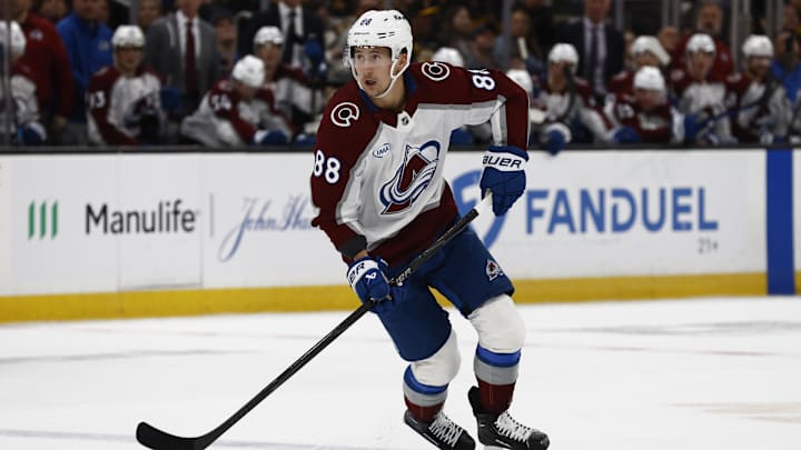 Oct 25, 2025; Boston, Massachusetts, USA; Colorado Avalanche center Martin Necas (88) during the first period against the Boston Bruins at TD Garden. Mandatory Credit: Winslow Townson-Imagn Images Oct 25, 2025; Boston, Massachusetts, USA; Colorado Avalanche center Martin Necas (88) during the first period against the Boston Bruins at TD Garden. Mandatory Credit: Winslow Townson-Imagn Images