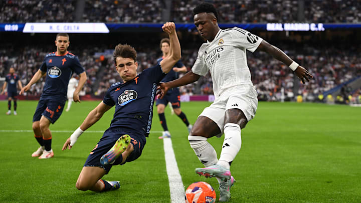 Javi Rodríguez y Vinicius Júnior