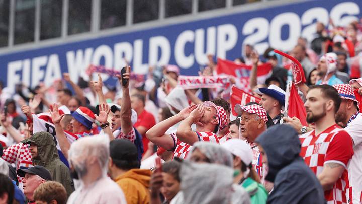  June 27, 2026; Philadelphia, Pennsylvania, U.S.; Croatia fans inside the stadium before the match.  Mandatory Credit: Bill Streicher-Imagn Images 