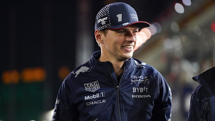 Nov 18, 2023; Las Vegas, Nevada, USA; Red Bull Racing Honda driver Max Verstappen of Netherlands (1) Nov 18, 2023; Las Vegas, Nevada, USA; Red Bull Racing Honda driver Max Verstappen of Netherlands (1)
