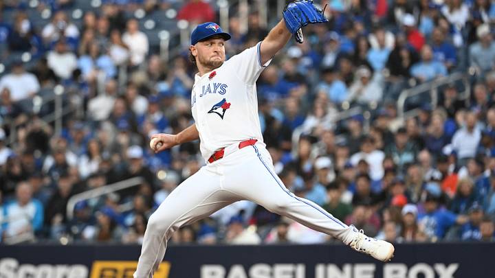 Toronto Blue Jays starting pitcher Trey Yesavage. Toronto Blue Jays starting pitcher Trey Yesavage.