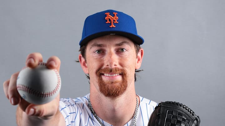Feb 19, 2026; Port St. Lucie, FL, USA; New York Mets pitcher Nolan McLean (26) poses for a photo during media day at Clover Park. Mandatory Credit: Sam Navarro-Imagn Images Feb 19, 2026; Port St. Lucie, FL, USA; New York Mets pitcher Nolan McLean (26) poses for a photo during media day at Clover Park. Mandatory Credit: Sam Navarro-Imagn Images