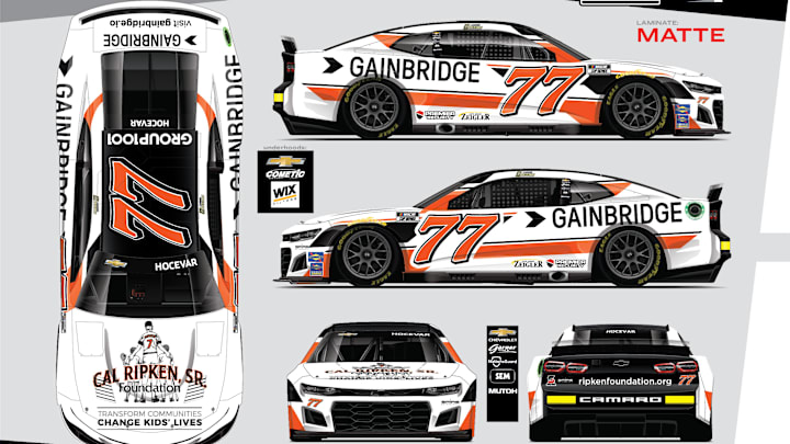 Orioles-themed Cal Ripken Sr. NASCAR