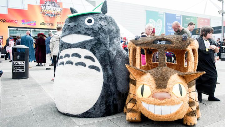 Catbus and Totoro from 'My Neighbor Totoro' (1988) at MCM London Comic Con