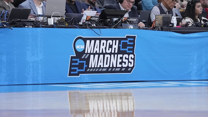 NCAA March Madness signage on Mar 20, 2025.
