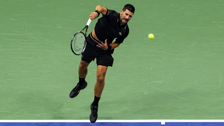 Novak Djokovic defeated Taylor Fritz in the quarterfinals of the 2025 U.S. Open.