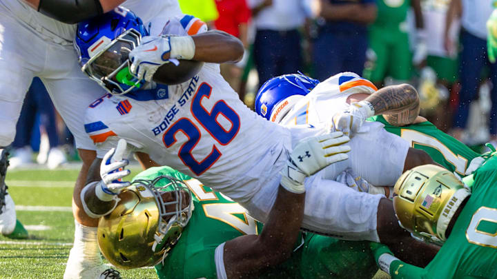 Boise State Broncos running back Sire Gaines. Boise State Broncos running back Sire Gaines.