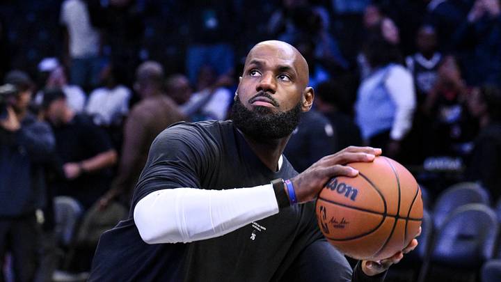 Philadelphia 76ers forward LeBron James (23) warms up before a game against the Brooklyn Nets at Barclays Center on Oct. 8, 2026. Philadelphia 76ers forward LeBron James (23) warms up before a game against the Brooklyn Nets at Barclays Center on Oct. 8, 2026.