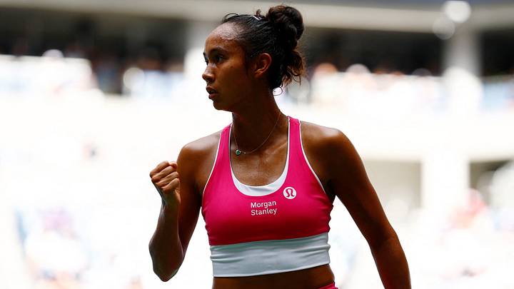 Tennis - U.S. Open - Flushing Meadows, New York, United States - September 4, 2026 Canada's Leylah Fernandez reacts during her third round match against Jessica Pegula of the U.S. REUTERS/Jeenah Moon Tennis - U.S. Open - Flushing Meadows, New York, United States - September 4, 2026 Canada's Leylah Fernandez reacts during her third round match against Jessica Pegula of the U.S. REUTERS/Jeenah Moon