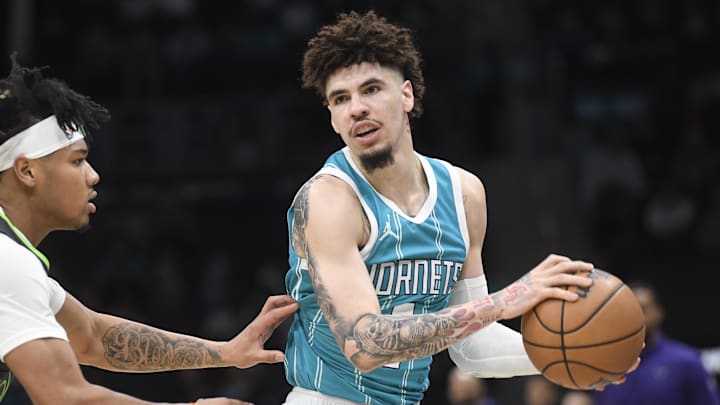 Charlotte Hornets guard LaMelo Ball.