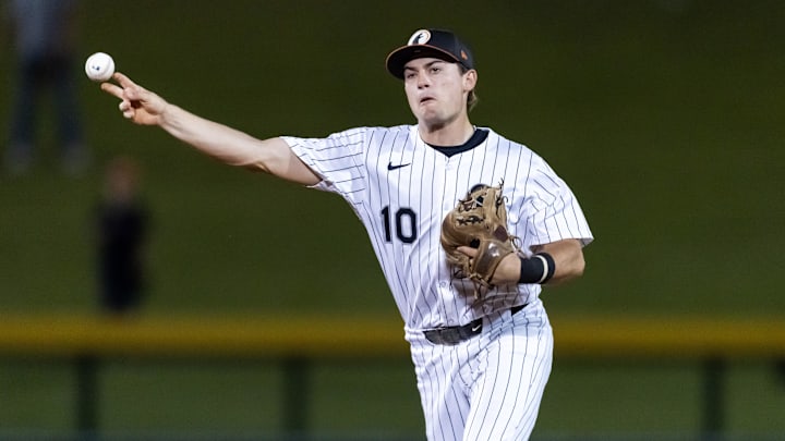 Nov 9, 2025; Mesa, AZ, USA; Chicago White Sox infielder Sam Antonacci during the Arizona Fall League Fall Stars Game at Sloan Park. Mandatory Credit: Mark J. Rebilas-Imagn Images