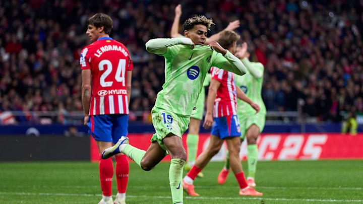 Lamine Yamal marcou nos acréscimos do segundo tempo