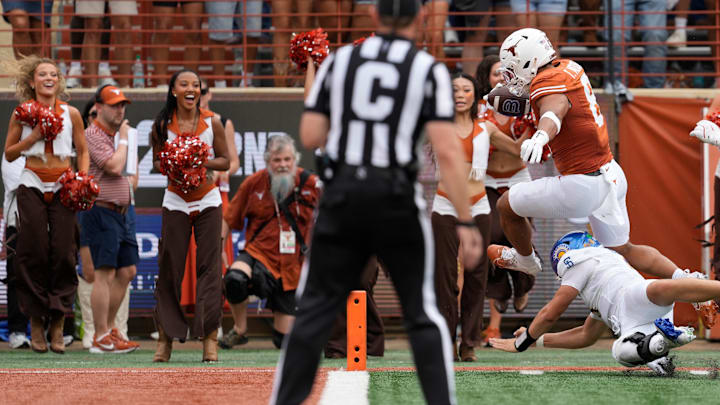 The Green Bay Packers should monitor Texas Longhorns EDGE Trey Moore late in the draft