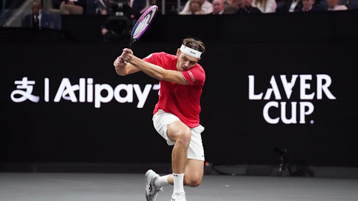 Taylor Fritz defeated Carlos Alcaraz 6–3, 6–2 at the 2025 Laver Cup.
